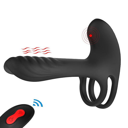 Double Stimulus 18 Functions Mens Cock Ring by S-Hande