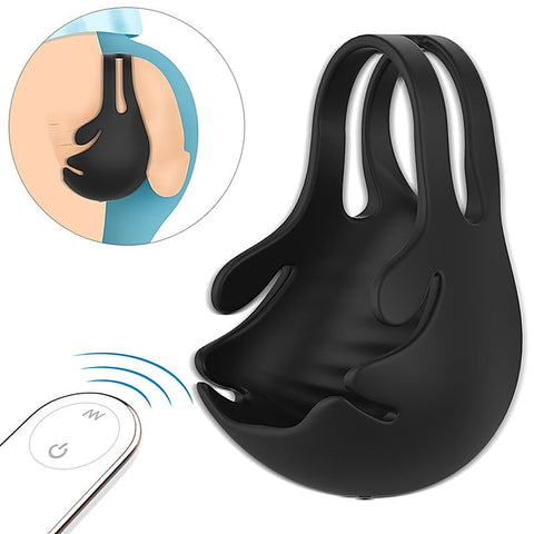 Nest Scrotum Vibrating Mens Cock Ring by S-Hande