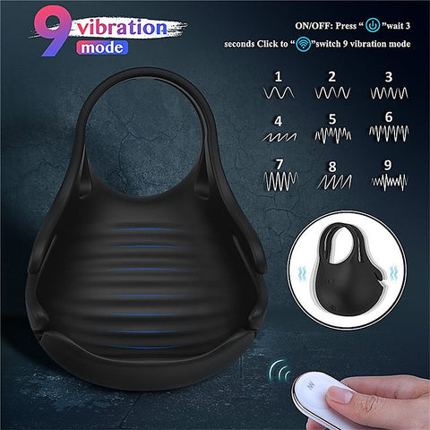 Nest Scrotum Vibrating Mens Cock Ring by S-Hande