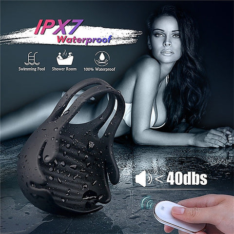Nest Scrotum Vibrating Mens Cock Ring by S-Hande