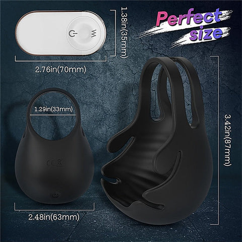 Nest Scrotum Vibrating Mens Cock Ring by S-Hande