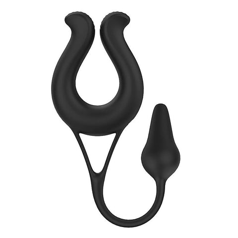 Nicole Vibrating Cock Ring With Anal Plug by S-Hande