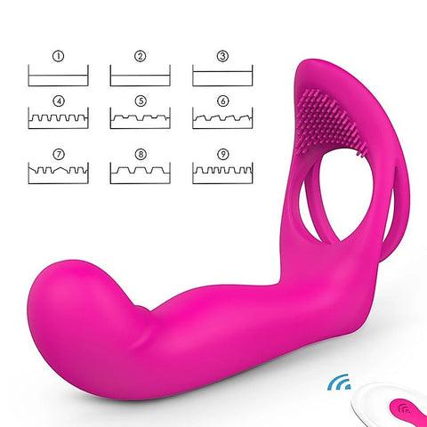 Lorna 9 Functions Vibrating Cock Ring by S-Hande