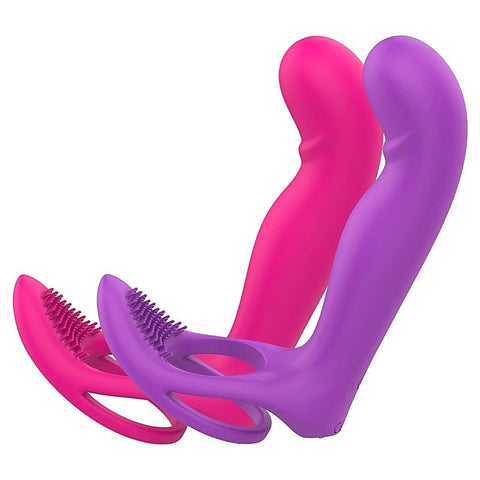 Lorna Vibrating Cock Ring With Butt Plug by S-Hande