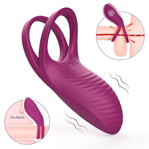 Trap 9 Functions Rechargeable Cock Ring by S-Hande