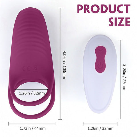 Trap 9 Functions Rechargeable Cock Ring by S-Hande