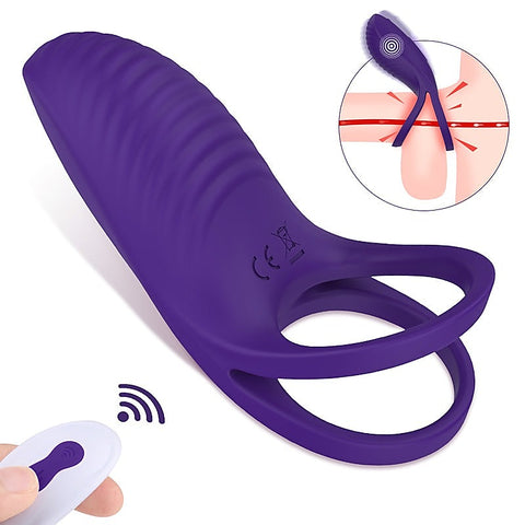 Trap Rechargeable Vibrating Mens Cock Ring by S-Hande