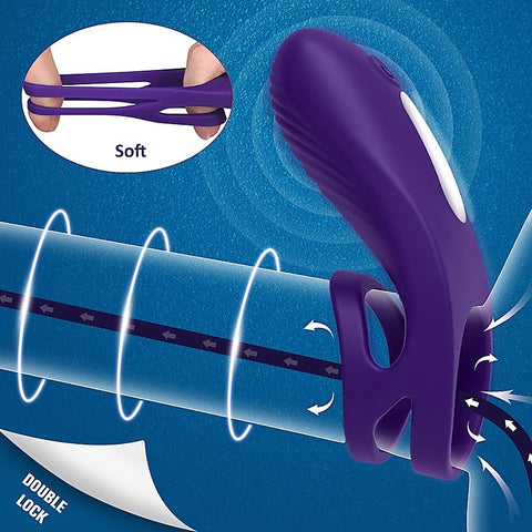 Nicholas 9 Functions Rechargeable Cock Ring by S-Hande