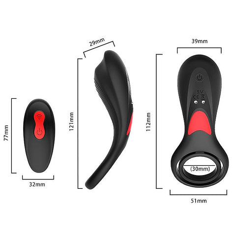 9 Functions Vibrating Cock Ring by S-Hande
