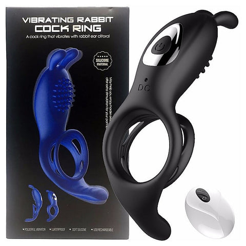 9 Functions Vibrating Rabbit Cock Ring by BDStyle