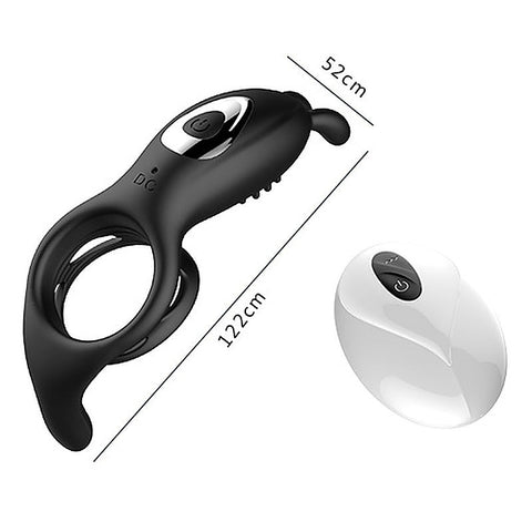 9 Functions Vibrating Rabbit Cock Ring by BDStyle