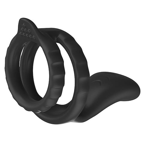 10 Functions Mens Vibrating Dual Cock Ring by BDStyle