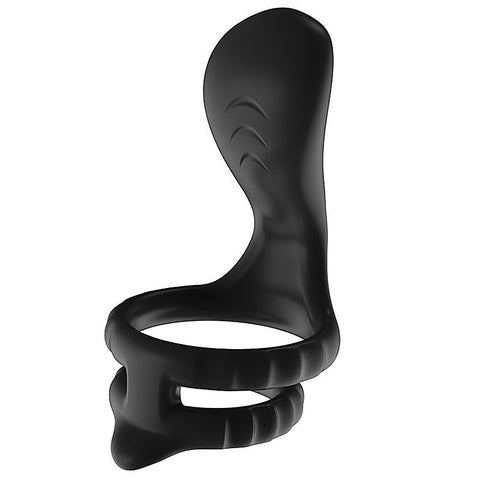 10 Functions Mens Vibrating Dual Cock Ring by BDStyle