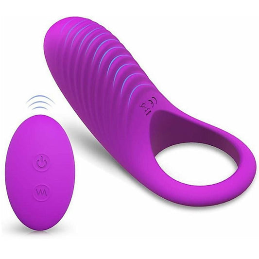 Himan Mens Vibration Cock Ring Purple by S-Hande