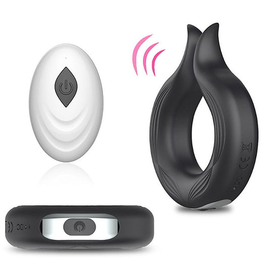 Pointed Tip 10 Functions Wireless Mens Cock Ring by BDStyle