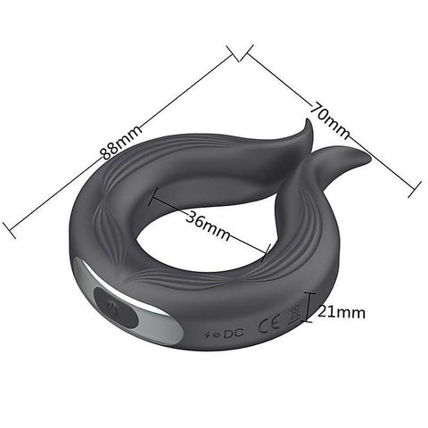 Pointed Tip 10 Functions Wireless Mens Cock Ring by BDStyle