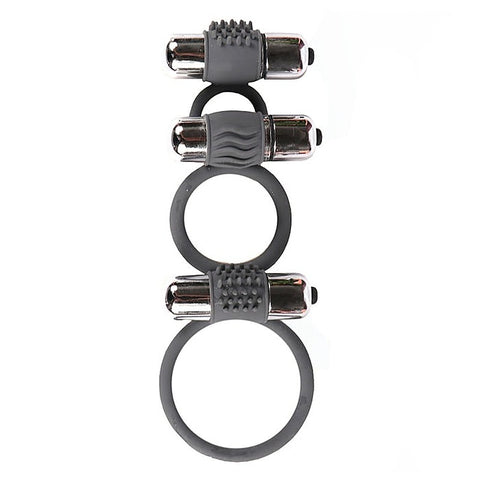 Three Ring 7 Model Vibration Cock Ring by BDStyle