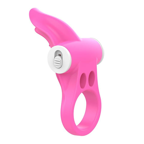 Tongue Shaped Multi Functions Mens Vibrating Cock Ring