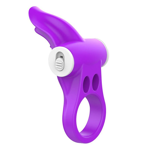 Tongue Shaped Multi Functions Mens Vibrating Cock Ring