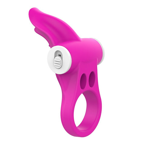 Tongue Shaped Multi Functions Mens Vibrating Cock Ring