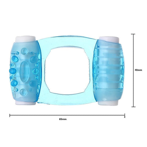 Double Moto Adjustable Vibrating Cock Ring by BDStyle