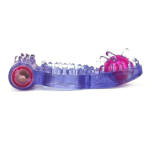 Hem Beads Soft TPR Vibrating Cock Ring by BDStyle