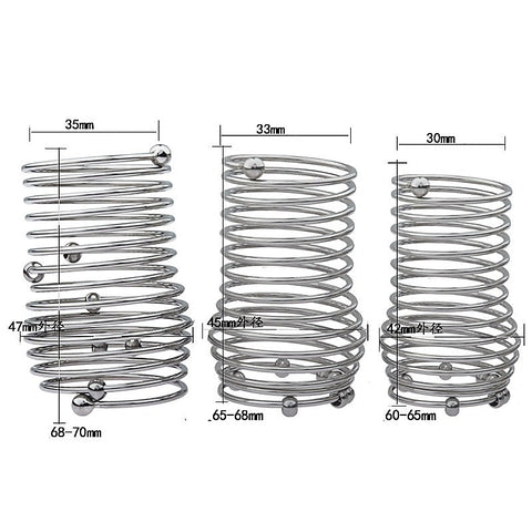 Stainless Steel Spring Cock Ring by BDStyle