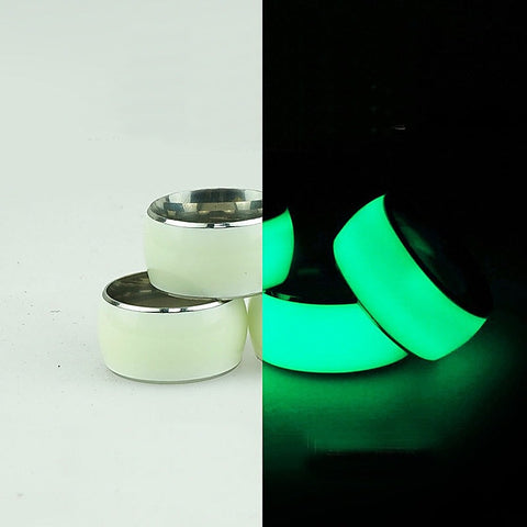 Luminous Stainless Steel Mens Cock Ring by BDStyle