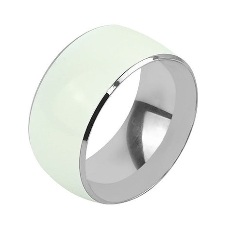 Luminous Stainless Steel Mens Cock Ring by BDStyle