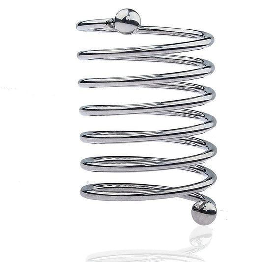 Spring Style 6 Circle Mens Metal Glans Ring by BDStyle