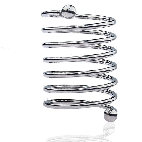 Spring Style 6 Circle Mens Metal Glans Ring by BDStyle