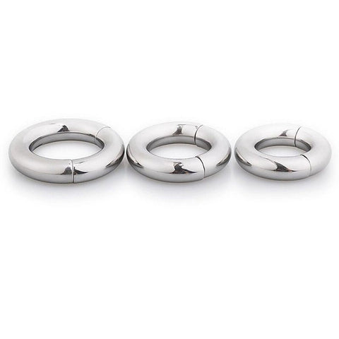 Stainless Steel Magnetic Men's Cock Ring by BDStyle