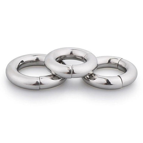 Stainless Steel Magnetic Men's Cock Ring by BDStyle