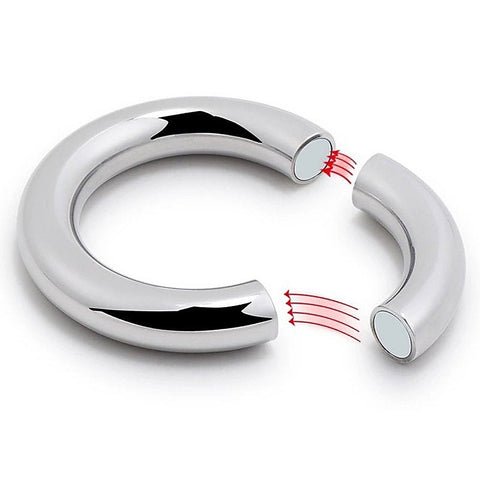 Stainless Steel Magnetic Men's Cock Ring by BDStyle