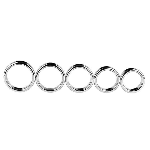 Chrome Stainless Steel Mens Cock Ring 1.5cm Height