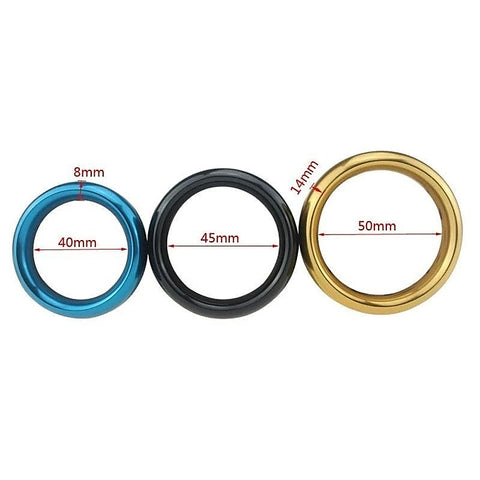 Aluminum Round Sex Delay Cock Ring by BDStyle