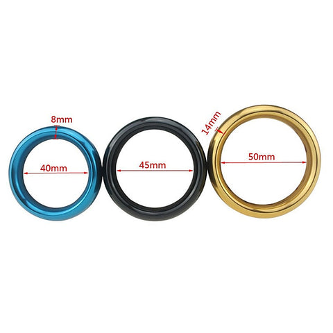 Aluminum Round Erection Enhancer Cock Ring by BDStyle