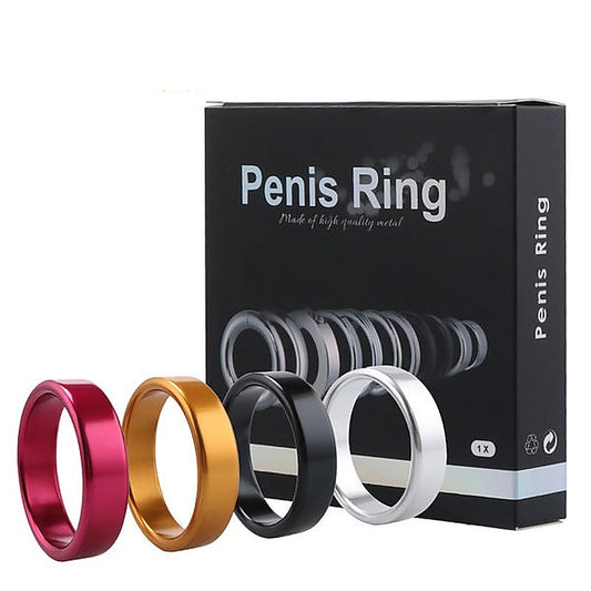 Colorful Erection Enhancer Aluminum Cock Ring by BDStyle