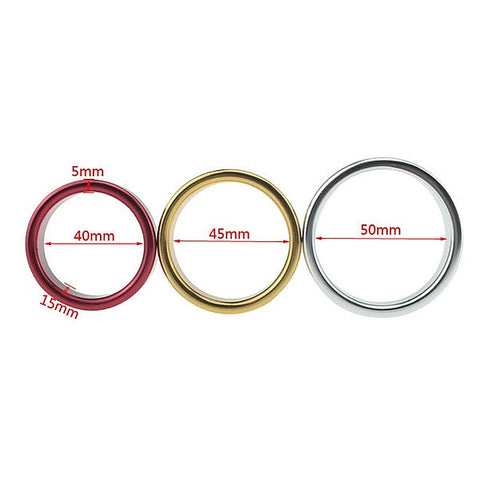 Colorful Erection Enhancer Aluminum Cock Ring by BDStyle