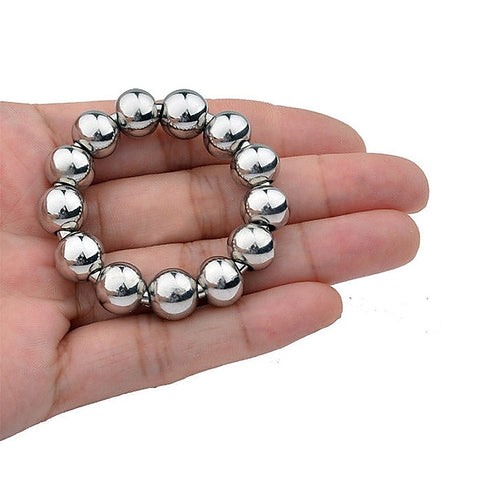 Meridian Stainless Steel Mens Beaded Cock Rings by BDStyle