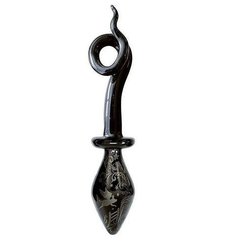 Fashionistas Glass Pig Tail Butt Plug by Icon Brands