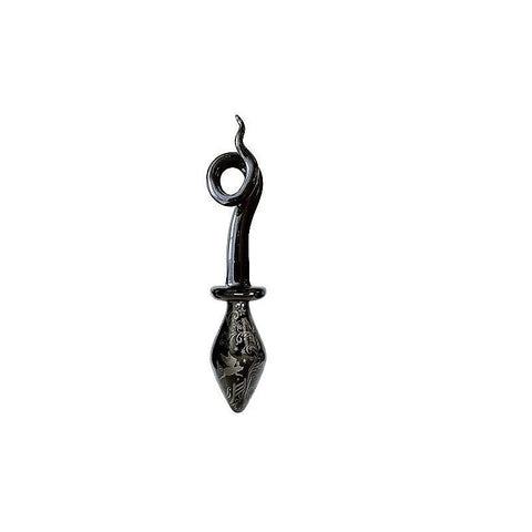 Fashionistas Glass Pig Tail Butt Plug by Icon Brands