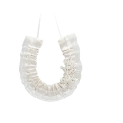 Horse Shoe Satin With Lace Flower by Me Collections