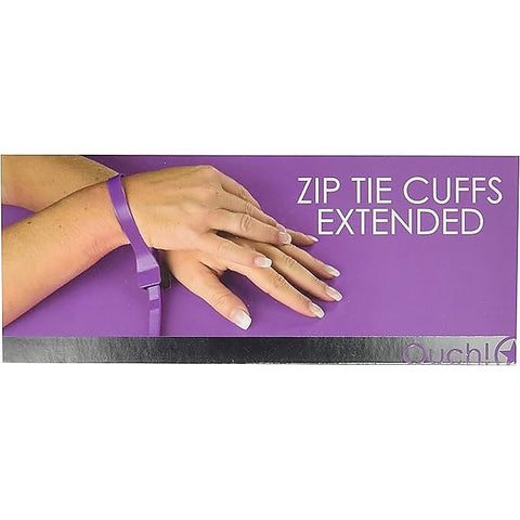 Ouch Zip Tie Bondage Play Cuffs Extended by Shots Toys
