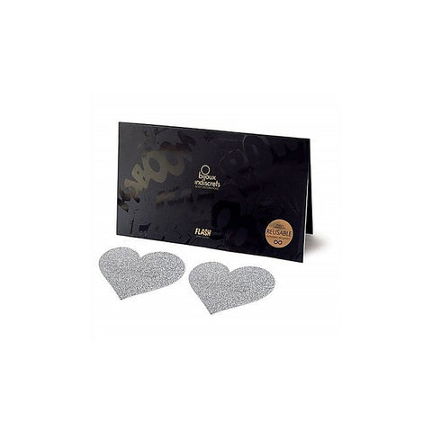 SI Flash Bolt Heart Shape Pasties by Bijoux Indiscrets
