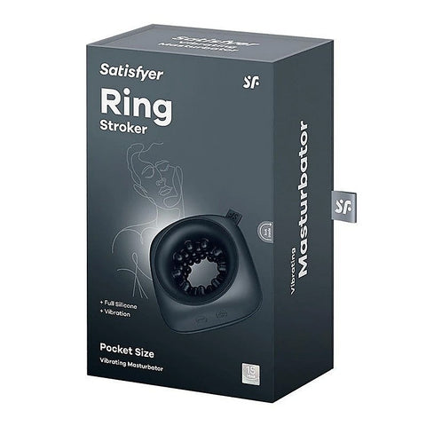 Ring Pocket Size Vibrating Male Stroker by Satisfyer