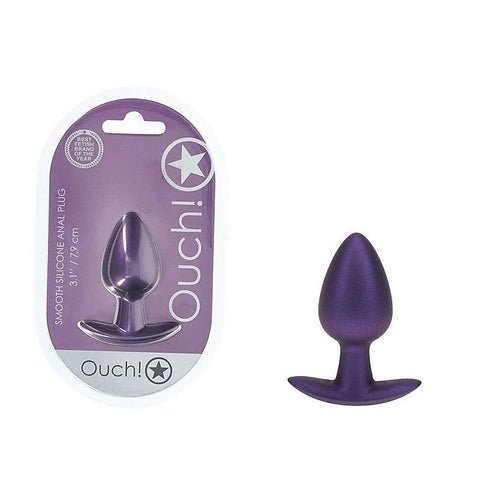 Shots OUCH! Metallic Medium Butt Plug by Shots Toys