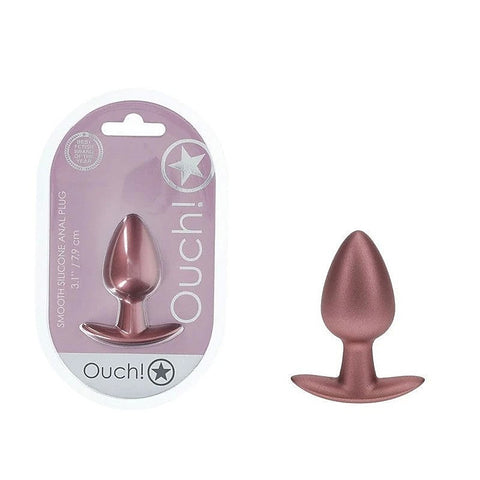 Shots OUCH! Metallic Medium Butt Plug by Shots Toys