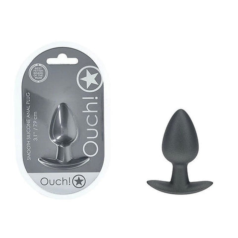 Shots OUCH! Metallic Medium Butt Plug by Shots Toys