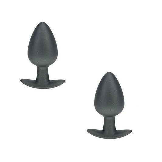 OUCH! 8.9 cm Large Metallic and Soft Silicone Anal Plug